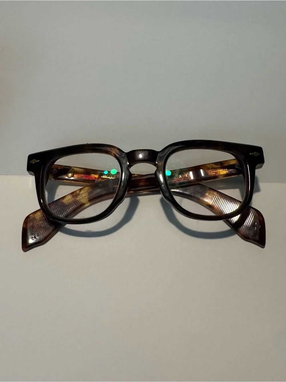 Jacques Marie Mage Brown Tortoiseshell JAX Glasses, original packaging